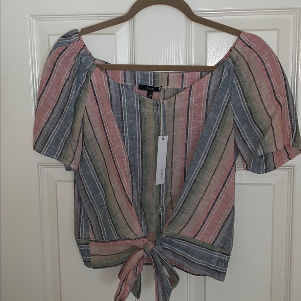 BNWTS Drew Chambray Lilac Stripe